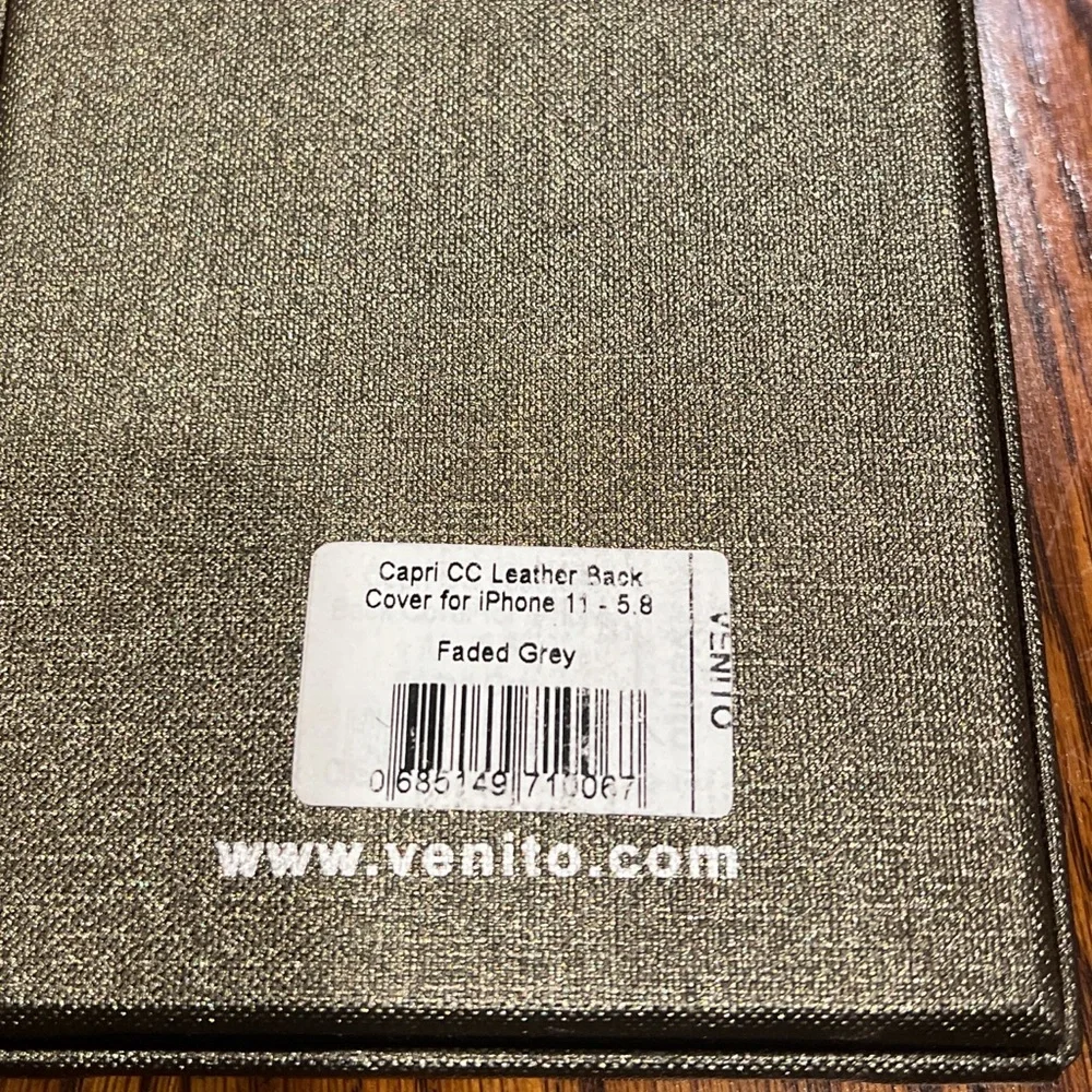 Black Leather Phone Case Venito Iphone 11 (5.8)